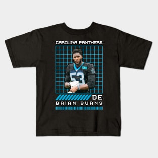 BRIAN BURNS - DE - CAROLINA PANTHERS Kids T-Shirt